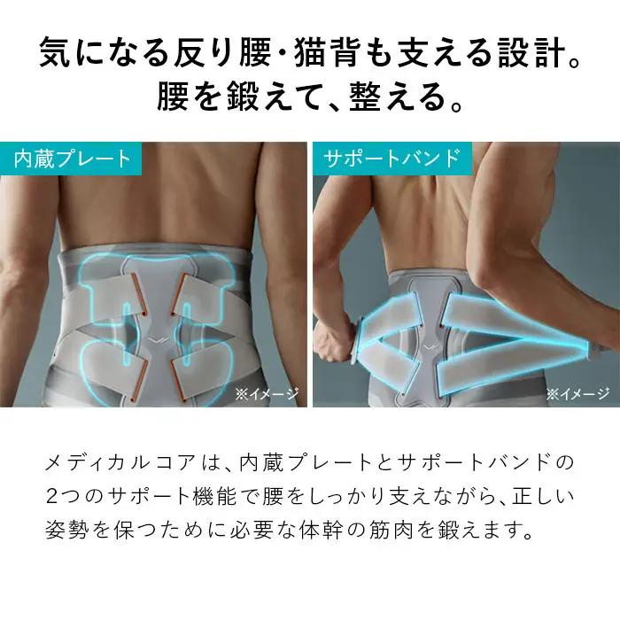 SIXPAD Medical Core【LLサイズ】 | シックスパッド メディカルコア EMS 体幹トレーニング 腹筋 引き締め 健康管理 人気 おすすめ フィットネス ダイエット 運動不足解消 筋