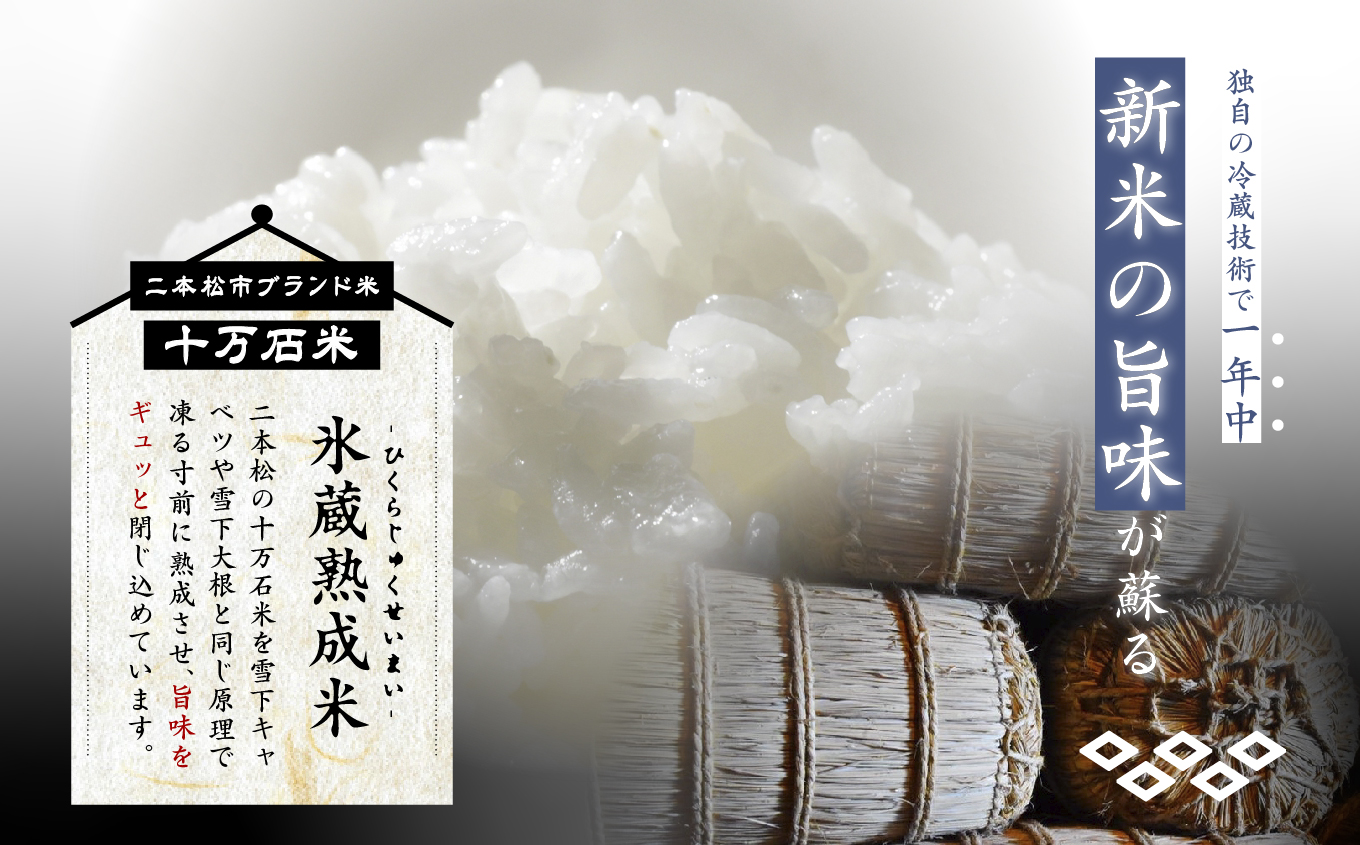 令和7年度産 《2025年10月以降順次発送》氷蔵熟成米 -ひくらじゅくせいまい- ～秀～ 精米2kg×2袋 福島県二本松十万石米 精米【株式会社Y&Tカンパニー】