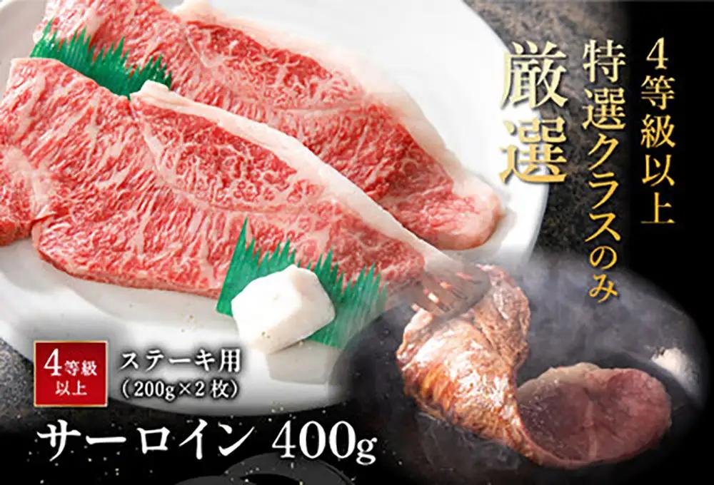 【ふるなびWEEK対象】近江牛 ステーキ サーロイン 400g (200g×2枚) 【AG08W-FN】 ステーキ
