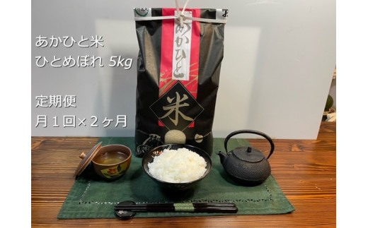 
定期便 ２ヶ月 あかひと米 ひとめぼれ 5kg 精米 月１回 ／ あかひと農園 ふるさと納税 お米 ごはん コメ 米 ライス 和食 定期 お取り寄せ 日本 国産 名産品 奈良県 宇陀市
