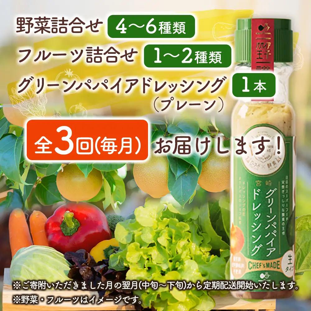 産地直送！旬の野菜・フルーツ＆野菜加工品 セット 3か月定期便 おまかせ 詰合せ 宮崎県新富町産 E215-2608