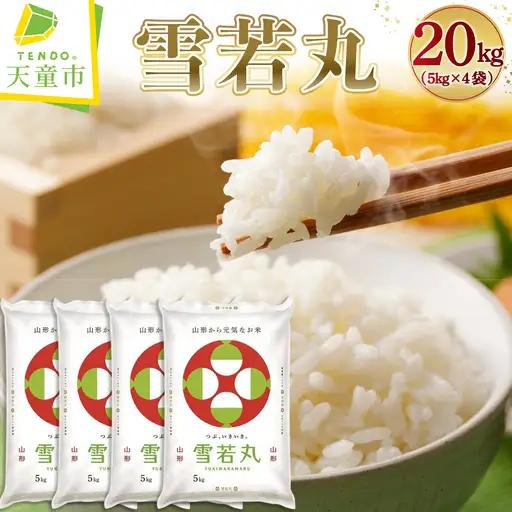 【8月下旬発送】令和7年産 雪若丸 20kg 米 精米 山形