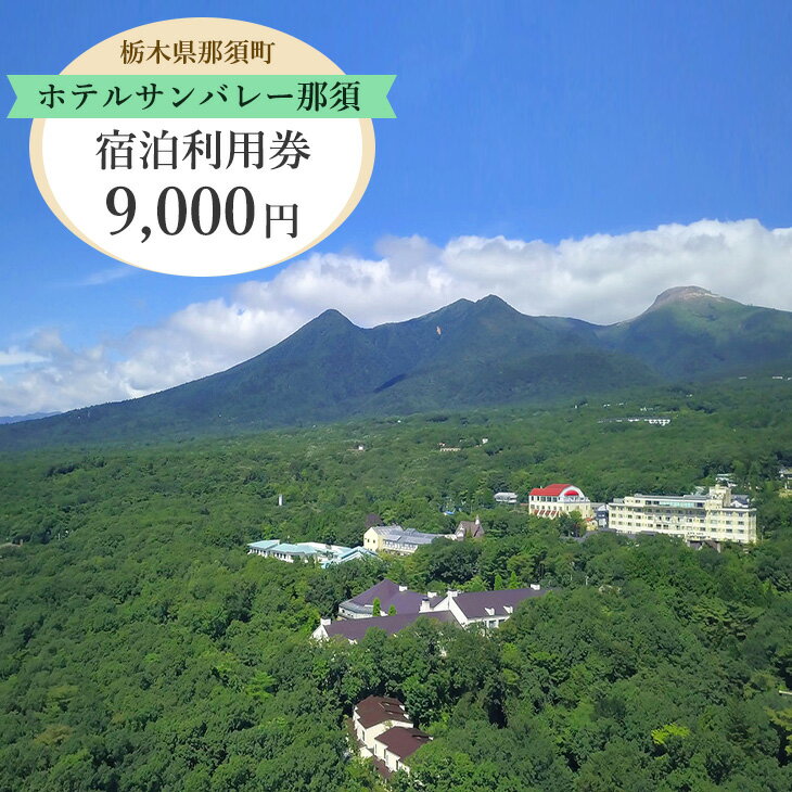 【ふるさと納税】ホテルサンバレー那須 宿泊利用券 9,000円分｜宿泊 旅行 チケット 宿泊券 旅行券 旅 トラベル リゾート 温泉 家族旅行 夏休み お盆 避暑地 露天風呂 国内旅行 記念日 贅沢 ご褒美 観光 人気 ファミリー 那須 栃木県 那須町〔D-43〕※着日指定不可