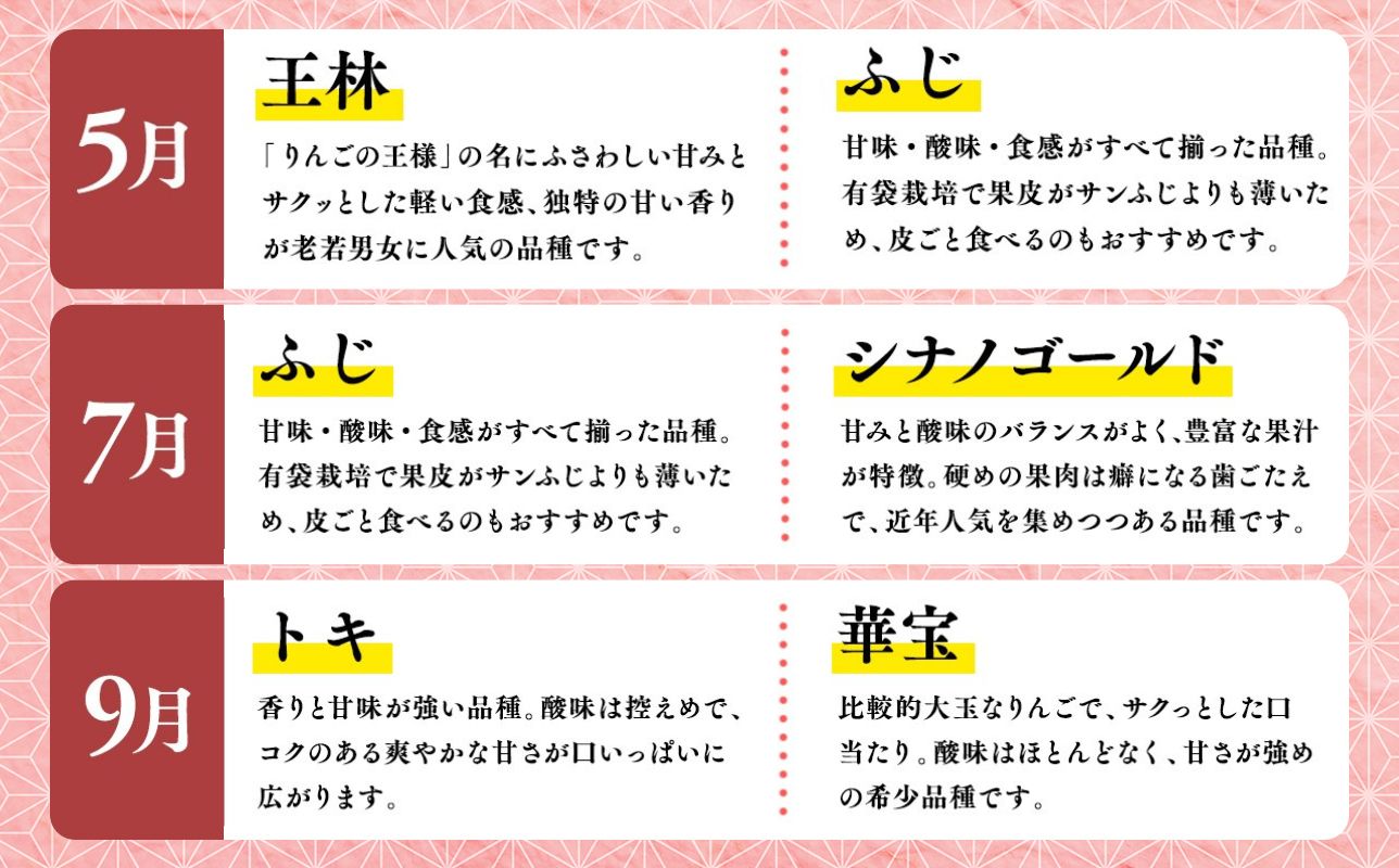 【5月発送開始】隔月配送　定期便3回　訳あり　家庭用　甚八りんご　5kg　【青森県 平川市 マルジンサンアップル】1月 3月 5月 7月 9月 11月 青森 青森県産 平川 りんご リンゴ 林檎 くだ