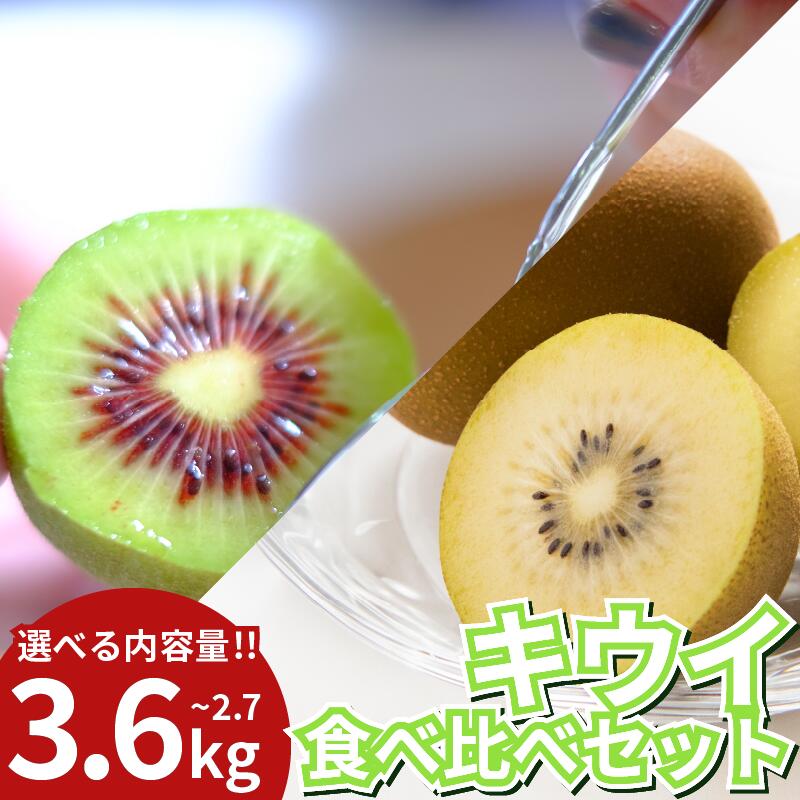 【ふるさと納税】 訳あり キウイフルーツ 食べ比べ セット2.7～3.6kg 先行予約 2025年10月上旬～ 年内 発送予定 ゴールデンキウイ 紅妃 レインボーレッド キウイ 国産 果物 デザート スイーツ ケーキ ゼリー フルーツ ギフト プレゼント 贈答 送料無料 徳島県 吉野川市