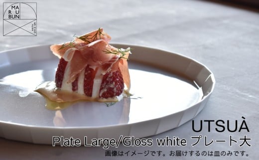 【有田焼】UTSUA Plate Large/Gloss white プレート大［A0033-0053］