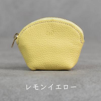 ふるさと納税 福崎町 ラウンドミニポーチ　Liete/レモンイエロー