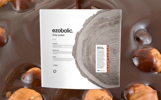 【WPIヘーゼルナッツ風味】 EZOBOLIC プロテイン 1kg WPI100%【 定期便 3回 】