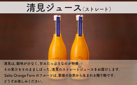 【先行予約】【2026年5月以降順次発送】Saito Orange Farm 清見720ml×2本セット IKTAQ025