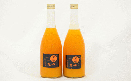 【無添加】田村みかんの新鮮100％ジュース「至極の一滴」720ml×2本入り / みかん ミカン くだもの 果物 ジュース フルーツジュース フルーツ 柑橘 和歌山県 すさみ町【tec934】