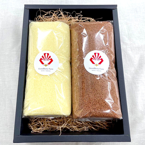 いちごクリームの ロールケーキ セット 2本（320g×2）（プレーンとココア)  舞鶴産いちご 舞鶴産卵 舞鶴産たまご 地元卵 ロールケーキ ココアロールケーキ