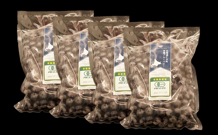 ブルーベリー 有機JAS 冷凍 北海道産 ブルーベリー【2.0kg(500g×4パック)】