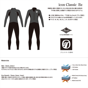 ウェットスーツ RINCON 3/2mm icon-BZ フルスーツ FALL/WINTER仕様 L-Rサイズ