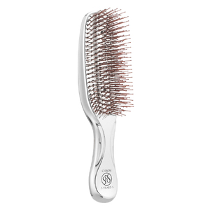 O110 スカルプブラシ　クロム（静電気防止ブラシ）【エスハートエス S・HEART・S ヘアブラシ マッサージブラシ シャンプーブラシ ブラシ 櫛 くし 頭皮ケア 大阪府 八尾】 