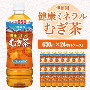 伊藤園 健康ミネラルむぎ茶650ml 24本(1ケース)【配送不可地域：離島・沖縄県】【1121130】