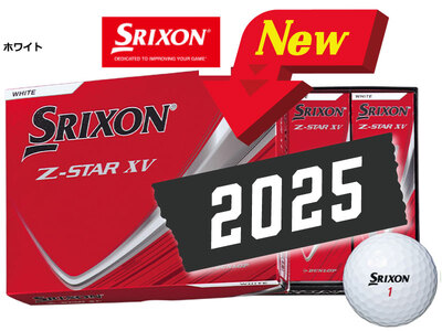 スリクソン Z-STAR XV9 ホワイト ゴルフボール 12球 1ダース 〈丹波市製造〉 ゴルフボール