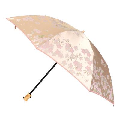 ふるさと納税 富士河口湖町 槙田商店【晴雨兼用折りたたみ傘】”絵おり” 桜 |  | 01
