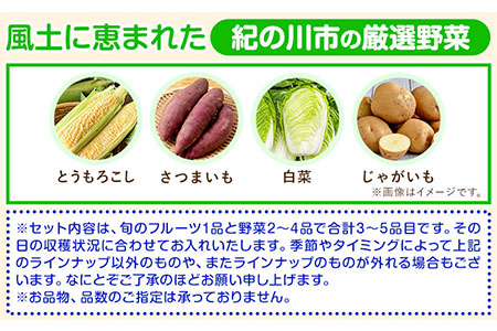 旬のフルーツ＆野菜セット3~5品