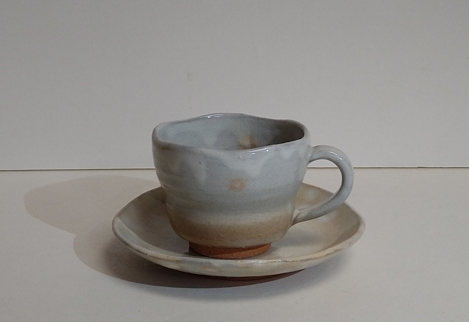 
            萩焼 コーヒー碗 ヒラヒラ ソロ　｜HG001002
          