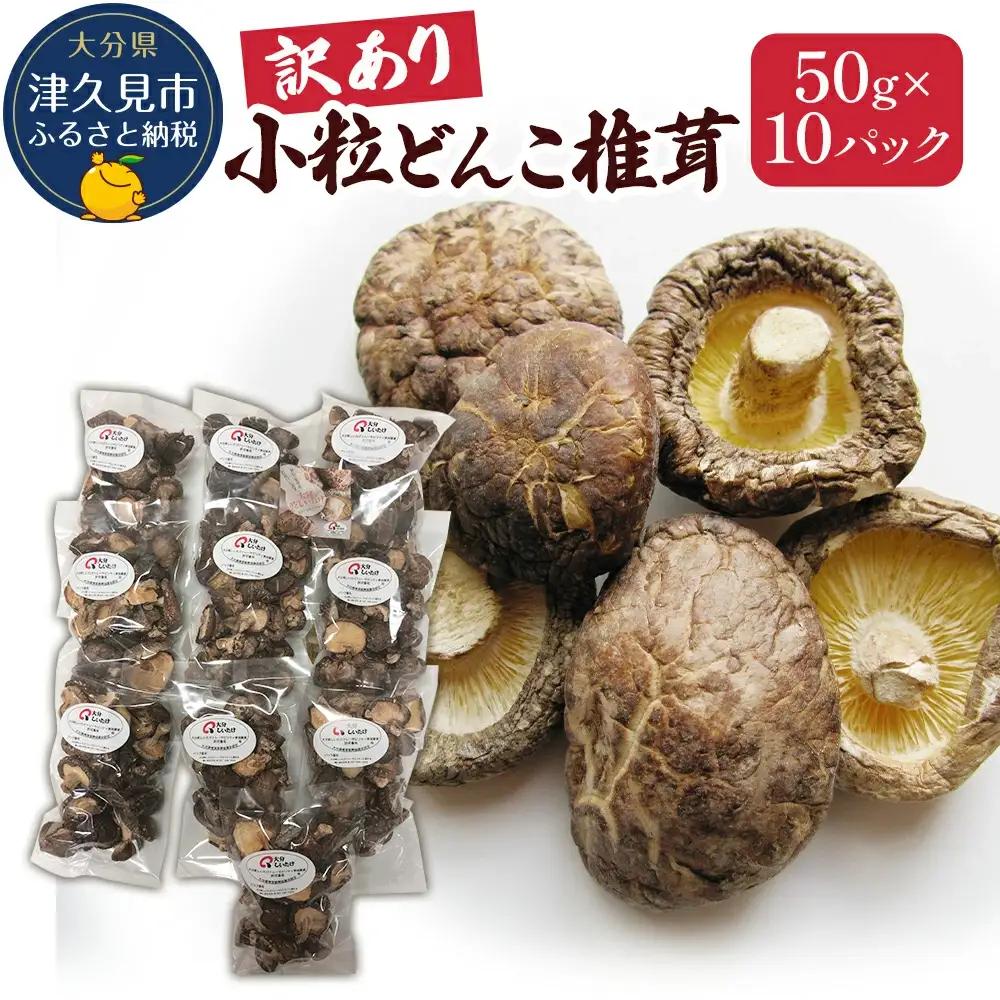乾燥椎茸 訳あり 小粒どんこ 椎茸 50g×10パック | 津久見市