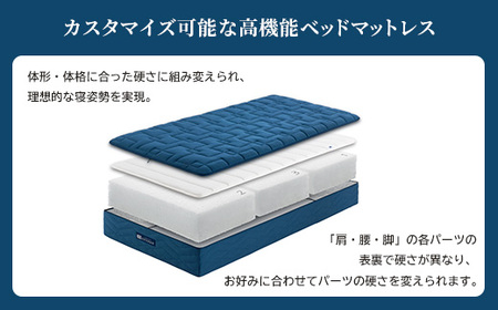 エアウィーヴ ベッドマットレスS4.0 クイーン | 高反発 マットレスパッド ベッドパッド 高反発マットレス 寝返りしやすい 体圧分散マットレス 洗える 敷布団 マットレス 日本製 airweave