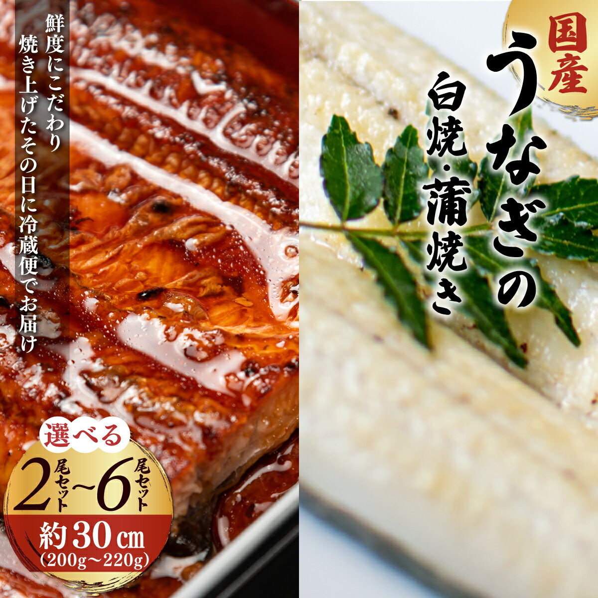 【ふるさと納税】「国産うなぎの蒲焼き」×「国産うなぎの白焼き」 計2尾~6尾セット 特上 うなぎ 蒲焼 ウナギ 鰻蒲焼き うなぎ蒲焼き 白焼き 人気 国産 浜名湖 うなぎ 関西 鰻蒲焼 養殖 冷蔵 ギフト ご褒美 人気 京都　京都府 福知山市