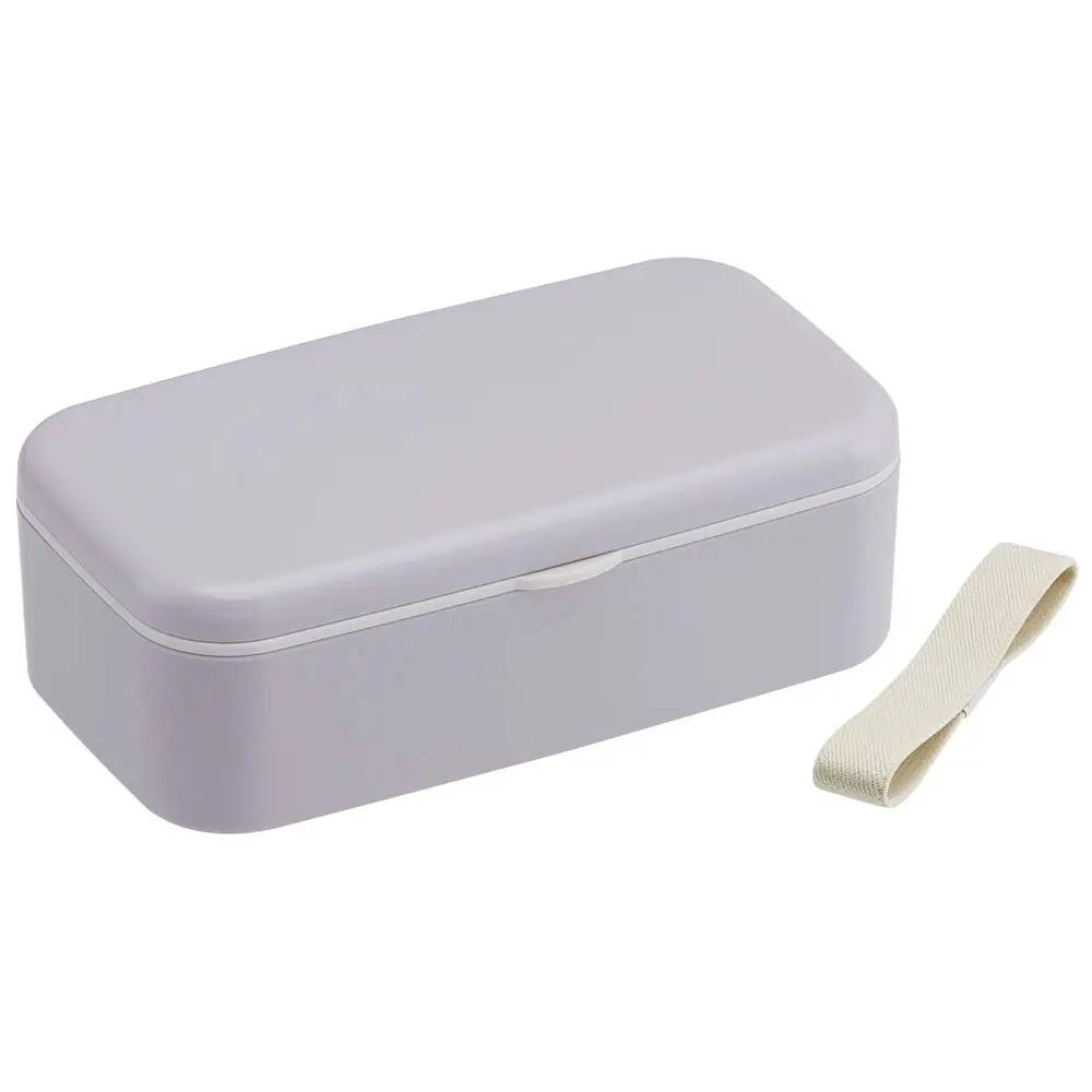 箸付き 弁当箱 600ml 1段 バイオマス PLB6HB セピア カラー ラベンダー 奈良県奈良市 skt101 スケーター 672491