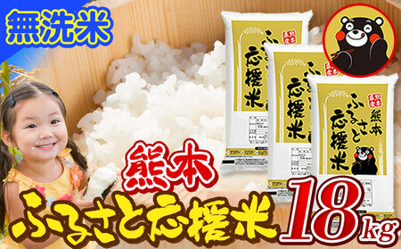 米 無洗米 家庭用 熊本 ふるさと応援 米  18kg《7-14営業日以内に出荷予定(土日祝除く)》 熊本県産 白米 精米 山江村 ブレンド米 国産 洗わず コロナ おうちご飯 予約 返礼品 発送 配送 SDGs