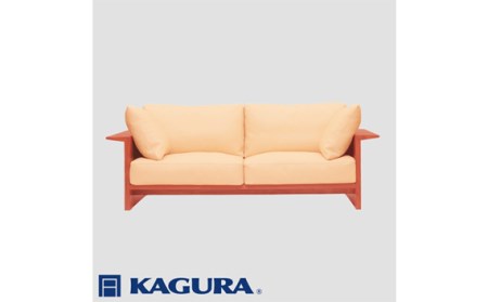 家具蔵 KAGURA 3Pソファ ウイング チェリー材 家具 ソファー 3人掛け sofa リビングソファー 木材 無垢材 職人 手作業 天然木 高級木材 無添加 安全 ジャパニーズモダン 高級家具 熟練 無着色 おしゃれ 天然木無垢材 温もり シンプル 洗練