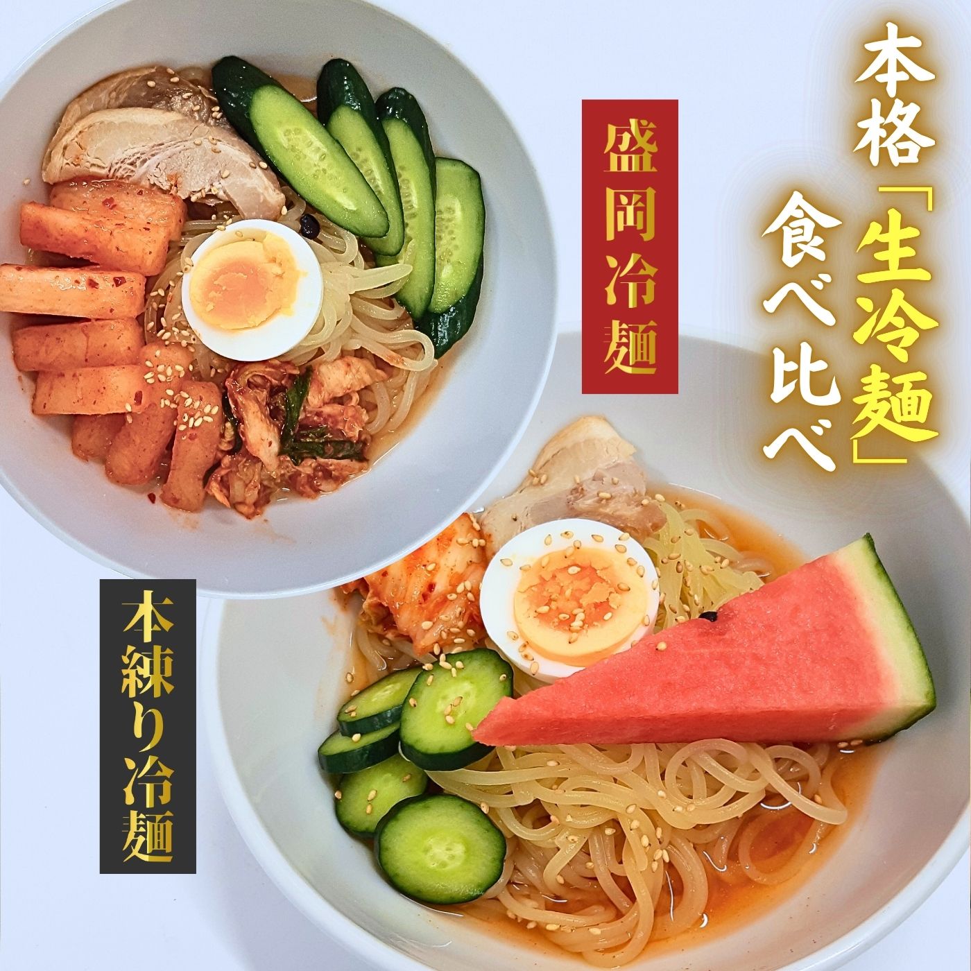【ふるさと納税】手造り 生冷麺 食べ比べ セット（ 盛岡冷麺 5食 ＆本練り冷麺5食) 黄金製麺所 冷麺 温? 詰め合わせ ご家庭用 ご贈答用 お歳暮 お土産 国産 お取り寄せグルメ コガネ製麺所 そうめん つるつる コシ もちもち 夏 そばつゆ ストレート セット 老舗 製?所