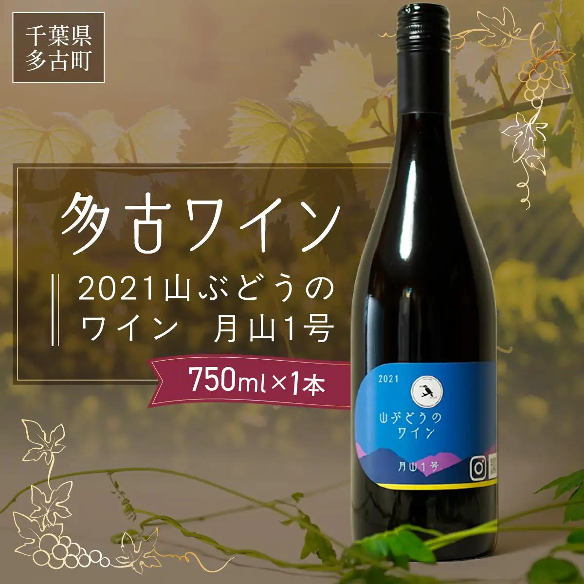 多古ワイン2021・山ぶどう月山1号【赤】【日本ワイン】750ml・1本_酒・アルコール 赤ワイン ワイン _【配送不可地域：離島・沖縄県】 TAKM002