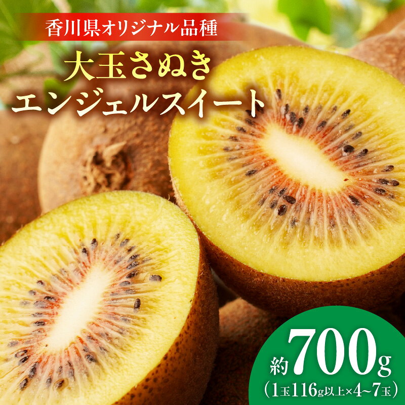 【ふるさと納税】【先行受付】大玉さぬきエンジェルスイートキウイ　約700g以上【香川県共通返礼品】|さぬき エンジェルスイート 果物 フルーツ 大玉 人気 香川 香川県 三木町 厳選 追熟 ジューシー 糖度が高い 先行受付 先行予約 季節限定 旬 おすすめ