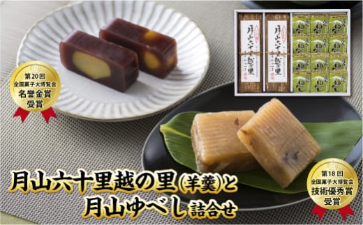 
FYN9-826 【菓子舗わかつき】月山六十里越の里(羊羹)と月山ゆべし詰合せ 栗羊羹 くるみ羊羹 山形県 西川町 全国菓子大博覧会受賞 山形県 西川町
