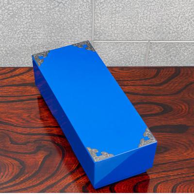 ふるさと納税 利府町 仙台箪笥　小物入れBOX　思い箱　藍色漆塗り