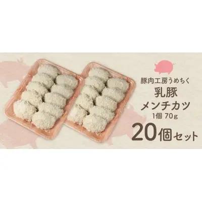 Z04-09 乳豚 メンチカツ20個 メンチカツ