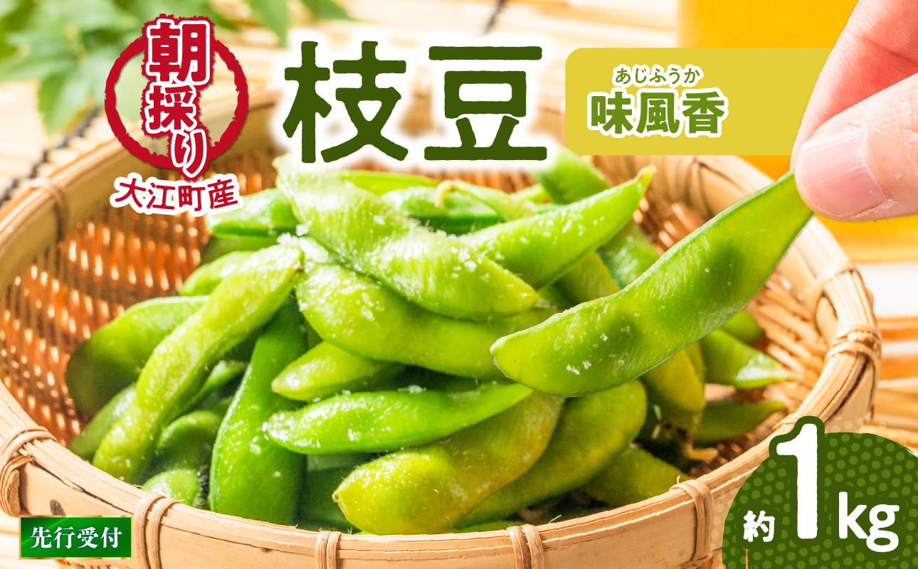 
            《先行受付》枝豆（味風香）約1kg【2025年7月下旬より順次発送予定】【022-003】
          