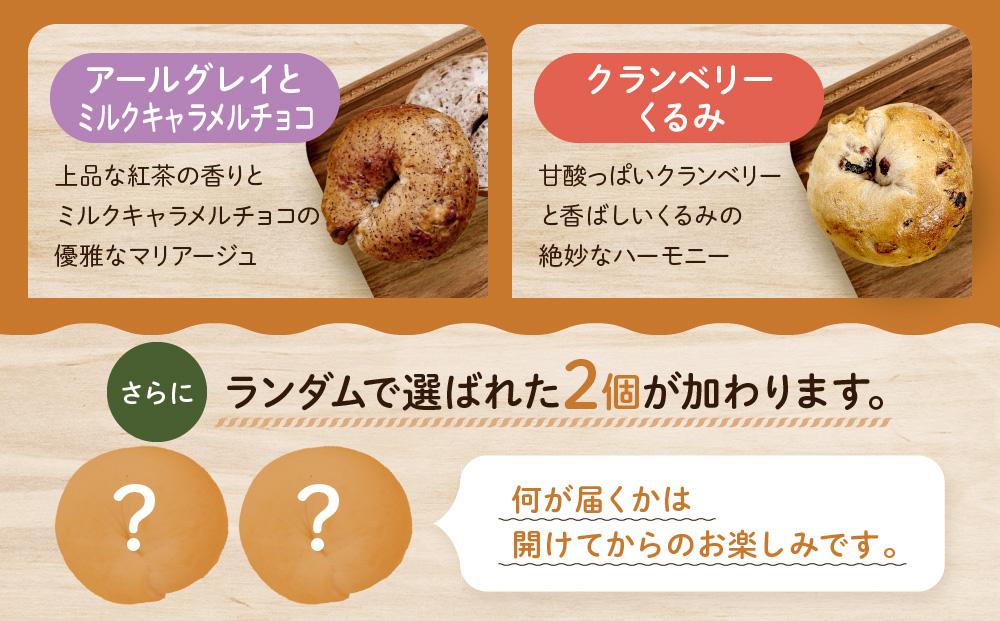 ＜3ヶ月定期便＞【CHABON】北海道産小麦100%のベーグル 人気のランダム24個セット｜京都 人気ベーカリー ベーグル食べ比べ おすすめ [ 人気のベーグル食べ比べ (固定10種＋ランダム2種)×
