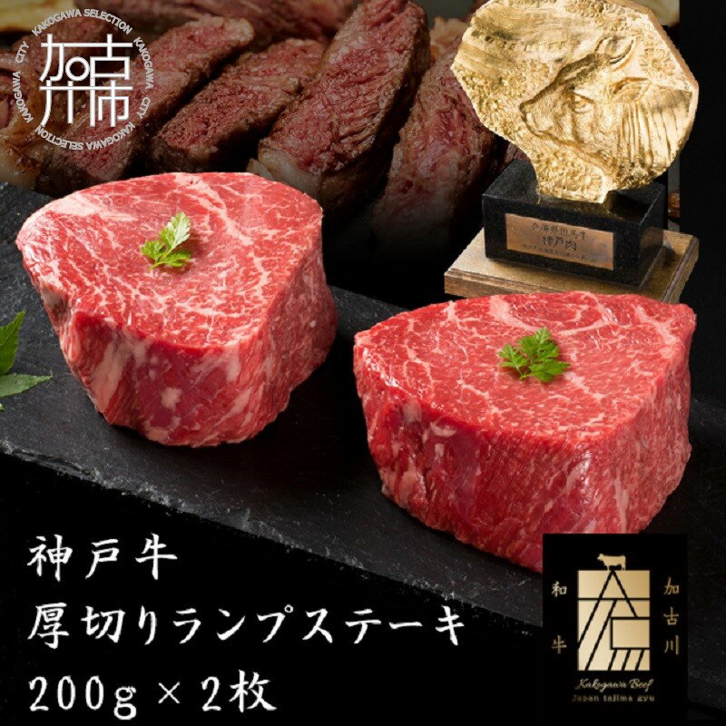 【ふるさと納税】★選べる発送月★神戸牛厚切りランプステーキ 200g×2枚《 肉 牛肉 牛 神戸牛 国産牛 ステーキ ステーキ肉 ランプ 美味しい プレゼント ギフト 人気 送料無料 返礼品 お取り寄せ おすすめ 選べる 選べる発送月 》