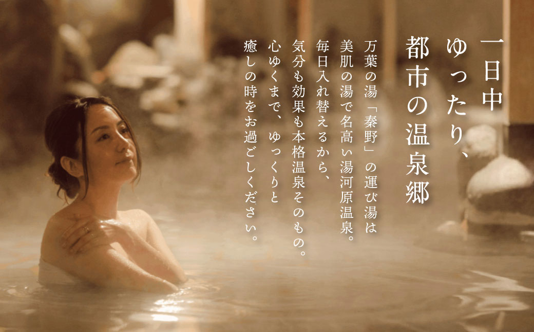 はだの・湯河原温泉 万葉の湯 施設利用券 9,000円分｜温泉 万葉倶楽部 神奈川県 サウナ ロウリュ 露天風呂 日帰り温泉 丹沢 秦野 関東 宿泊 マッサージ 食事 貸切風呂 家族風呂