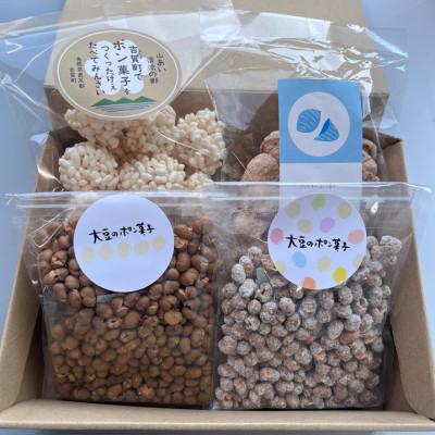 ふるさと納税 吉賀町 ポン菓子4種セット(お米のポン菓子、パスタのポン菓子、大豆のポン菓子2種　各1袋) |  | 03
