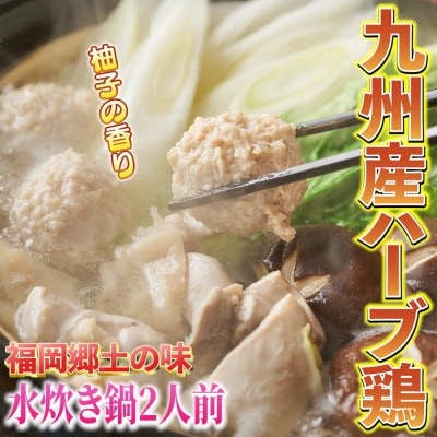 【博多名物】鶏水炊き＆もつ鍋2種(醤油味・みそ味)満腹食べ比べセット　各2人前　(岡垣町)【配送不可地域：離島】