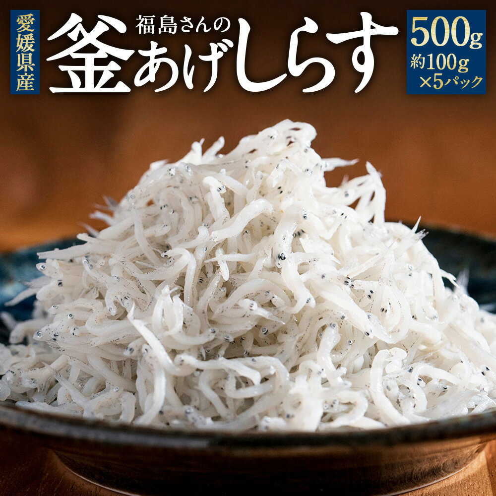 【ふるさと納税】福島さんの 釜あげしらす 約500g 約100g×5パック 釜あげしらす しらす シラス 塩茹で 魚 魚介 海産物 ごはんのお供 ご飯のお供 おつまみ 個包装 小分け お取り寄せ グルメ 冷凍 国産 愛媛県産 愛媛県 送料無料【えひめの町（超）推し！（伊方町）】(838)