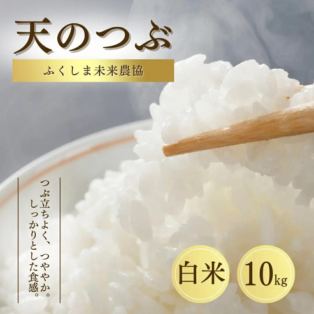 白米 10kg 天のつぶ 令和7年産 | 福島県産米 ふくしま未来農協 JA