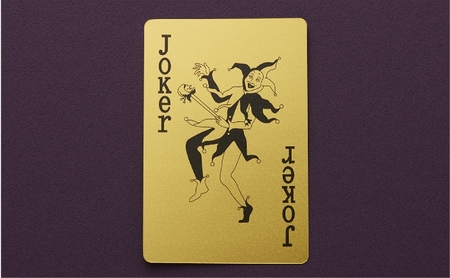 【いよいよ登場！】三田市ふるさと納税限定企画　『純金招福トランプ777』　黒いジョーカー [3d28bae300004]0325