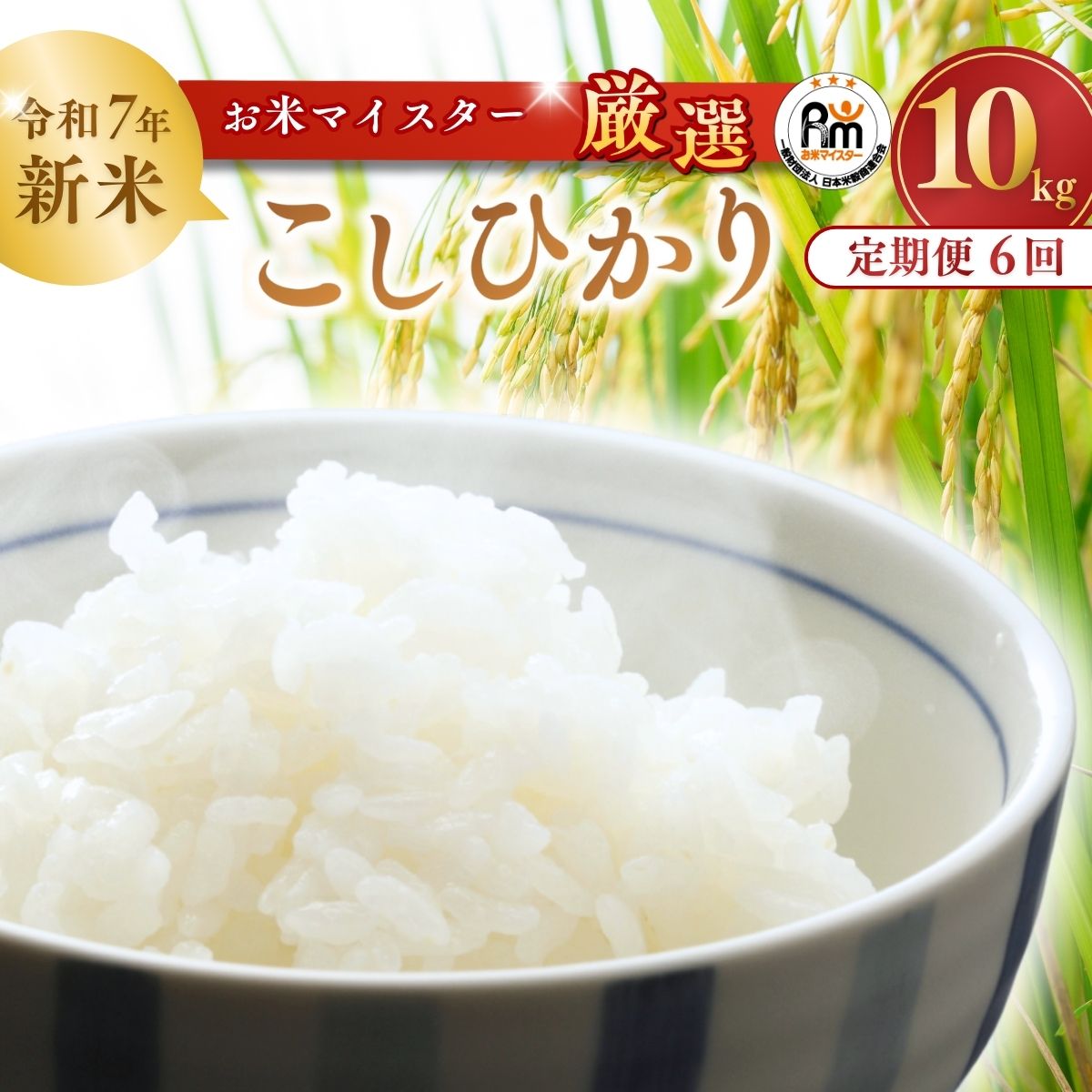 【ふるさと納税】＜6ヵ月定期便＞【令和7年産】 お米マイスターセレクト茨城産コシヒカリ(精米10kg) | 茨城県 龍ケ崎市 お米 ごはん 白米 ご飯 コシヒカリ お米マイスター 厳選米 人気 農家直送 産地直送 精米 国産 ブランド米 おすすめ 甘みが強い ふっくら 艶やか