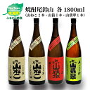 【ふるさと納税】焼酎尾鈴山（山ねこ2本・山猿1本・山翡翠1本）1800ml 4本セット 本格焼酎 米焼酎 芋焼酎 尾鈴山蒸留所 お湯割り 水割り ソーダ割り ロック ストレート 飲み比べ【宮崎県木城町】