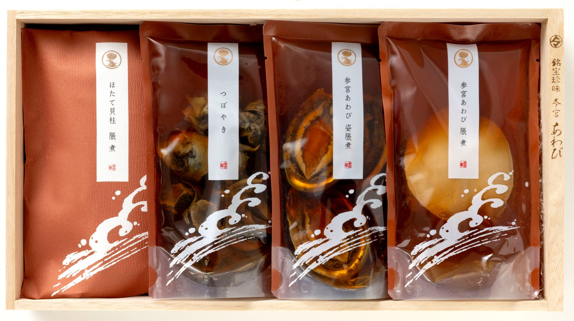 1766　〈伊勢せきや〉美しくに　鶴　アワビ 貝 ギフト つぼやき 帆立貝柱