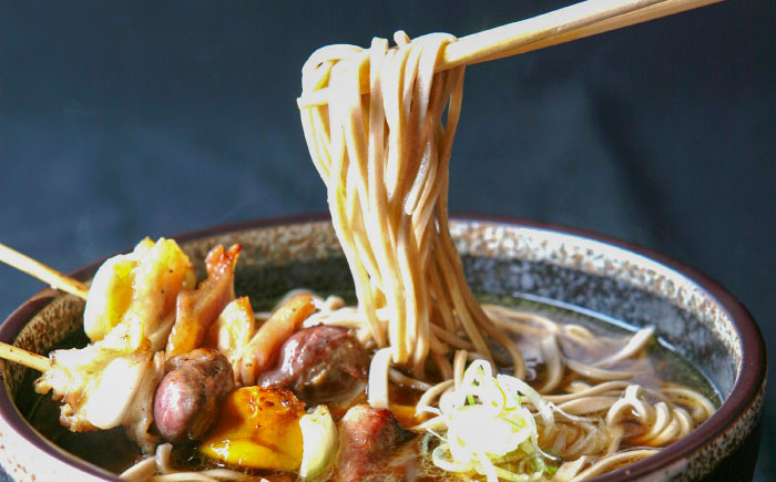 元祖美唄やきとり 福よしAセット  | 焼き鳥 蕎麦 セット もつ串 北海道 | 元祖美唄やきとり 福よし [BOBJ001]