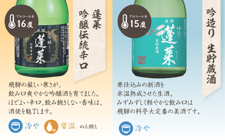 日本酒 飲み比べ 蓬莱 飛騨市 日本酒