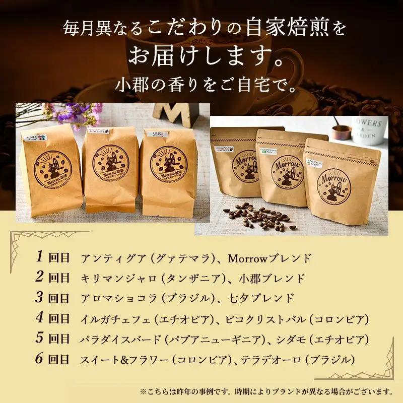 コーヒー豆 定期便 12ヶ月 自家焙煎 Morrow珈琲 2種 各200g セット 詰め合わせ レギュラーコーヒー 珈琲 コーヒー 珈琲豆 ドリップコーヒー ドリップ 自家焙煎珈琲 自家焙煎コーヒー 